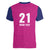 Caribbean Cricket Barbados Custom Women V-Neck T-Shirt Strike of the Tridents Pink Fury - Wonder Print Shop