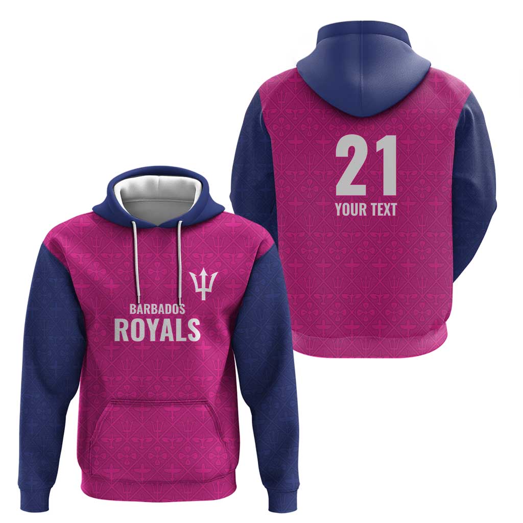Caribbean Cricket Barbados Custom Zip Hoodie Strike of the Tridents Pink Fury - Wonder Print Shop