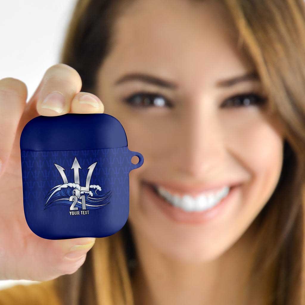 Caribbean Cricket Barbados Custom AirPods Case Trident Champion’s Wave - Wonder Print Shop