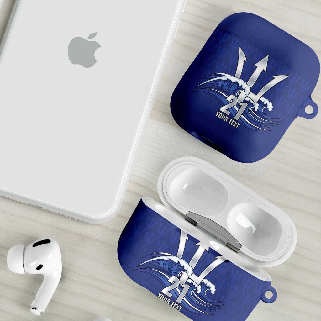 Caribbean Cricket Barbados Custom AirPods Case Trident Champion’s Wave - Wonder Print Shop