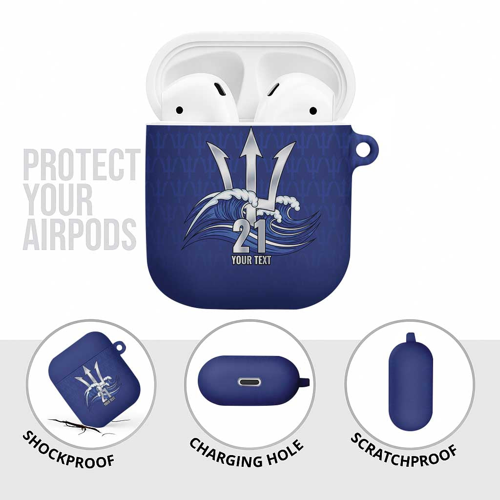 Caribbean Cricket Barbados Custom AirPods Case Trident Champion’s Wave - Wonder Print Shop