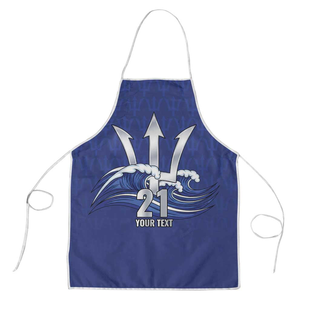 Caribbean Cricket Barbados Custom Apron Trident Champion’s Wave - Wonder Print Shop