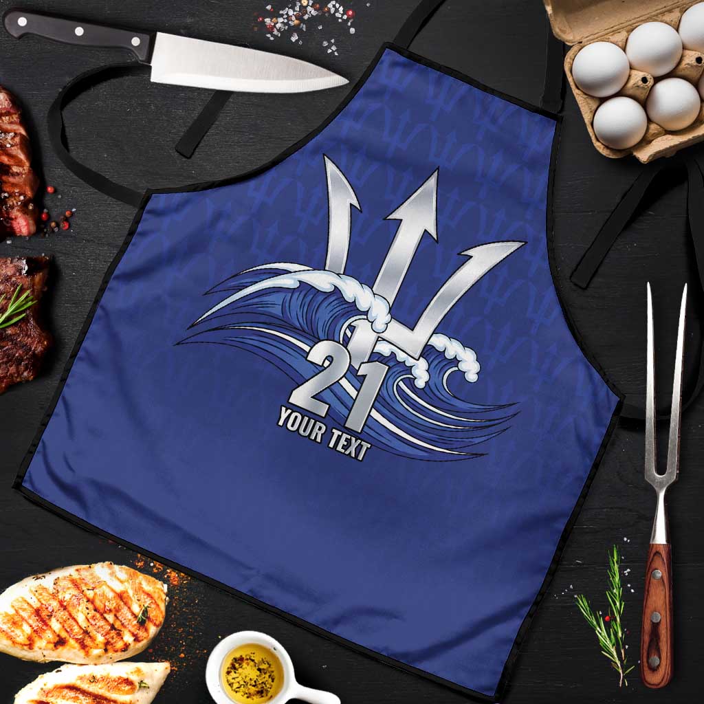 Caribbean Cricket Barbados Custom Apron Trident Champion’s Wave - Wonder Print Shop