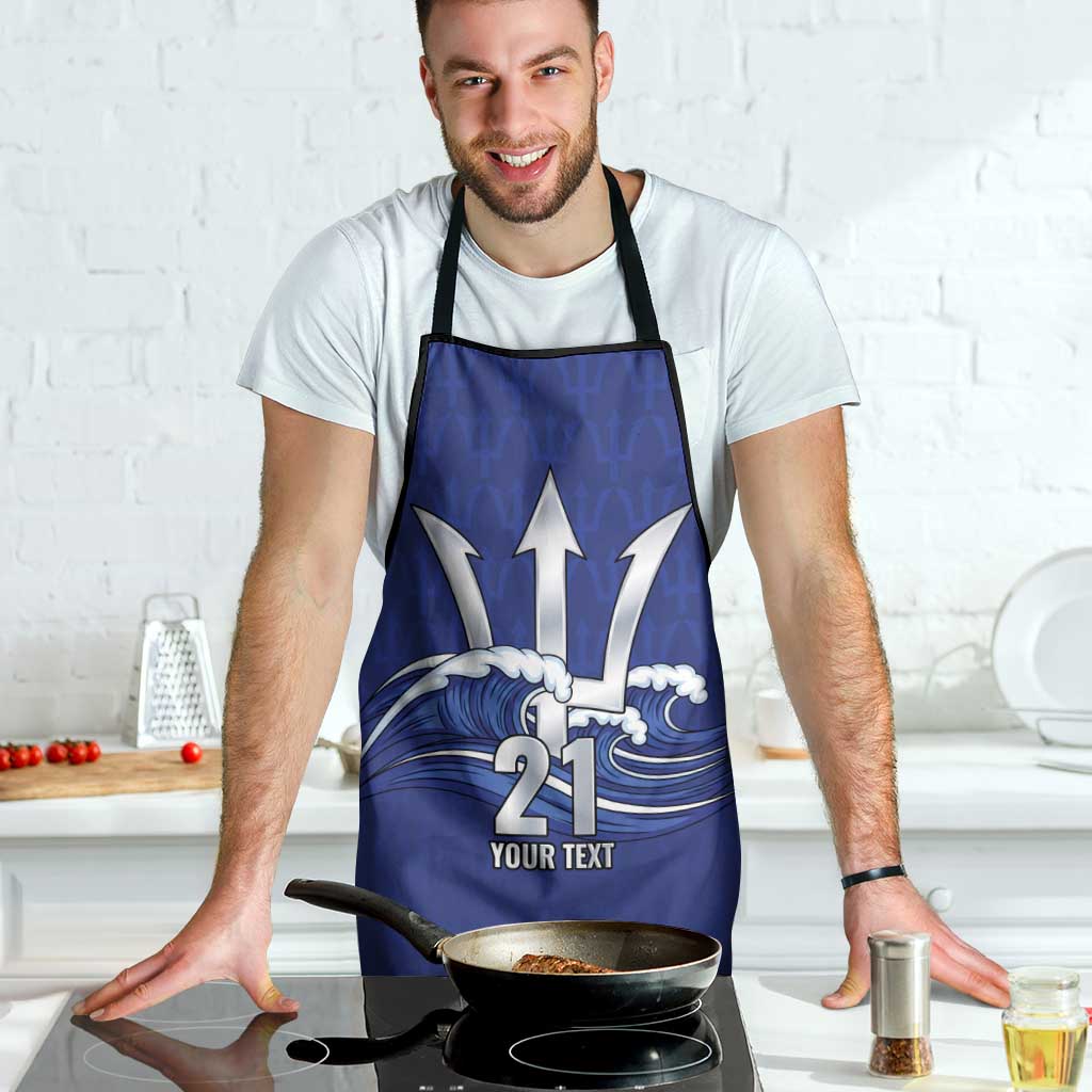 Caribbean Cricket Barbados Custom Apron Trident Champion’s Wave - Wonder Print Shop