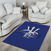 Caribbean Cricket Barbados Custom Area Rug Trident Champion’s Wave - Wonder Print Shop