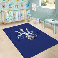 Caribbean Cricket Barbados Custom Area Rug Trident Champion’s Wave - Wonder Print Shop