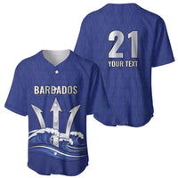 Caribbean Cricket Barbados Custom Baseball Jersey Trident Champion’s Wave - Wonder Print Shop