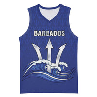 Caribbean Cricket Barbados Custom Basketball Jersey Trident Champion’s Wave - Wonder Print Shop