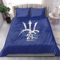Caribbean Cricket Barbados Custom Bedding Set Trident Champion’s Wave - Wonder Print Shop
