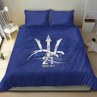 Caribbean Cricket Barbados Custom Bedding Set Trident Champion’s Wave - Wonder Print Shop