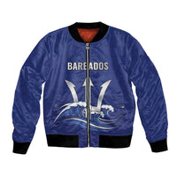 Caribbean Cricket Barbados Custom Bomber Jacket Trident Champion’s Wave - Wonder Print Shop