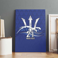 Caribbean Cricket Barbados Custom Canvas Wall Art Trident Champion’s Wave - Wonder Print Shop
