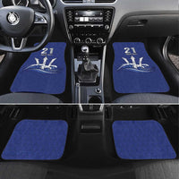 Caribbean Cricket Barbados Custom Car Mats Trident Champion’s Wave - Wonder Print Shop