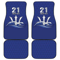Caribbean Cricket Barbados Custom Car Mats Trident Champion’s Wave - Wonder Print Shop