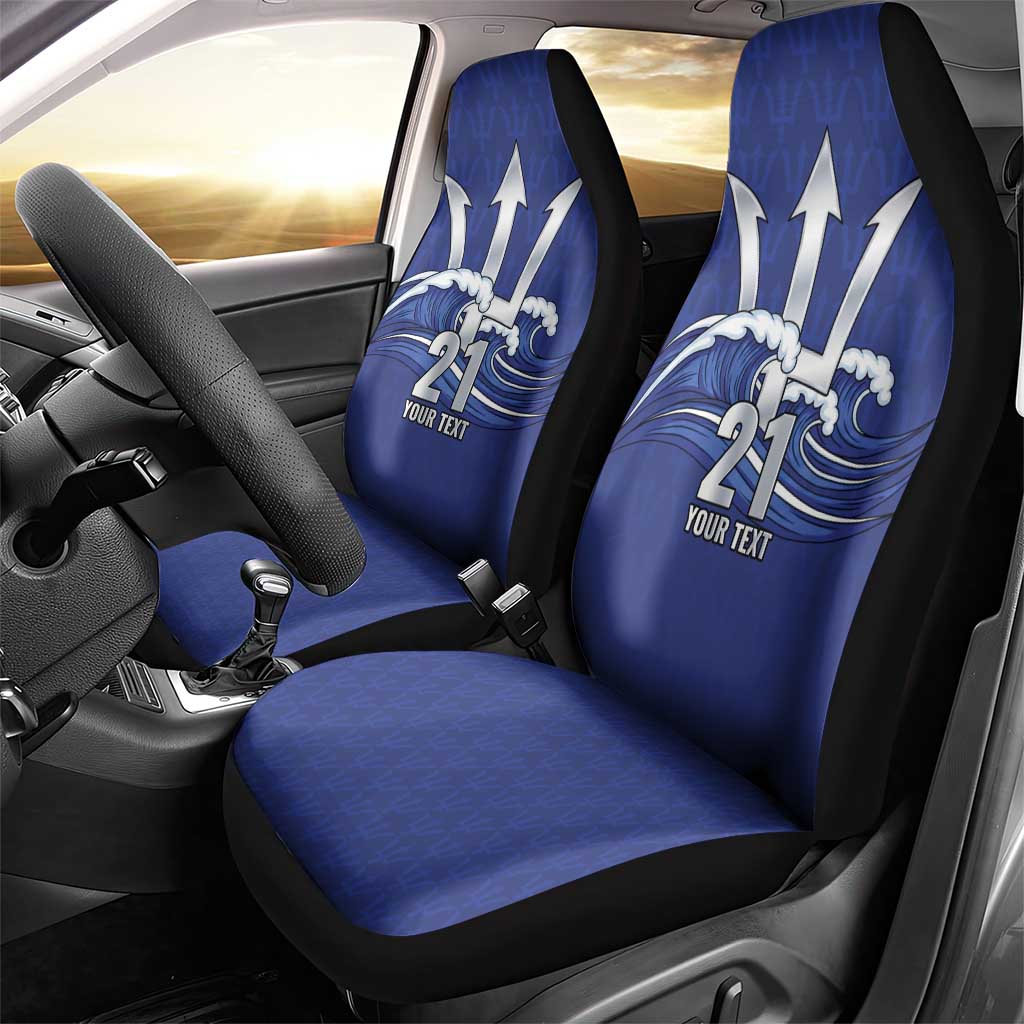 Caribbean Cricket Barbados Custom Car Seat Cover Trident Champion’s Wave - Wonder Print Shop
