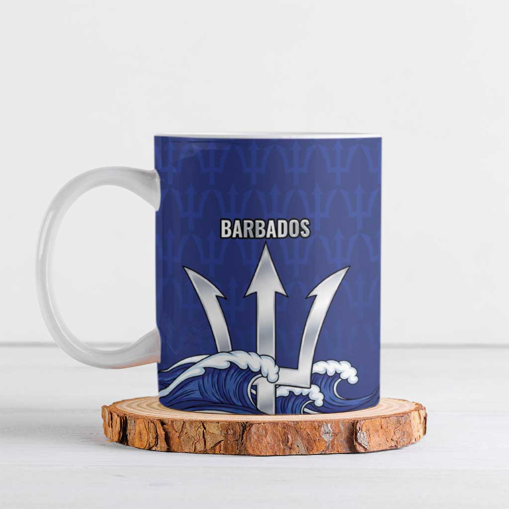 Caribbean Cricket Barbados Custom Ceramic Mug Trident Champion’s Wave - Wonder Print Shop