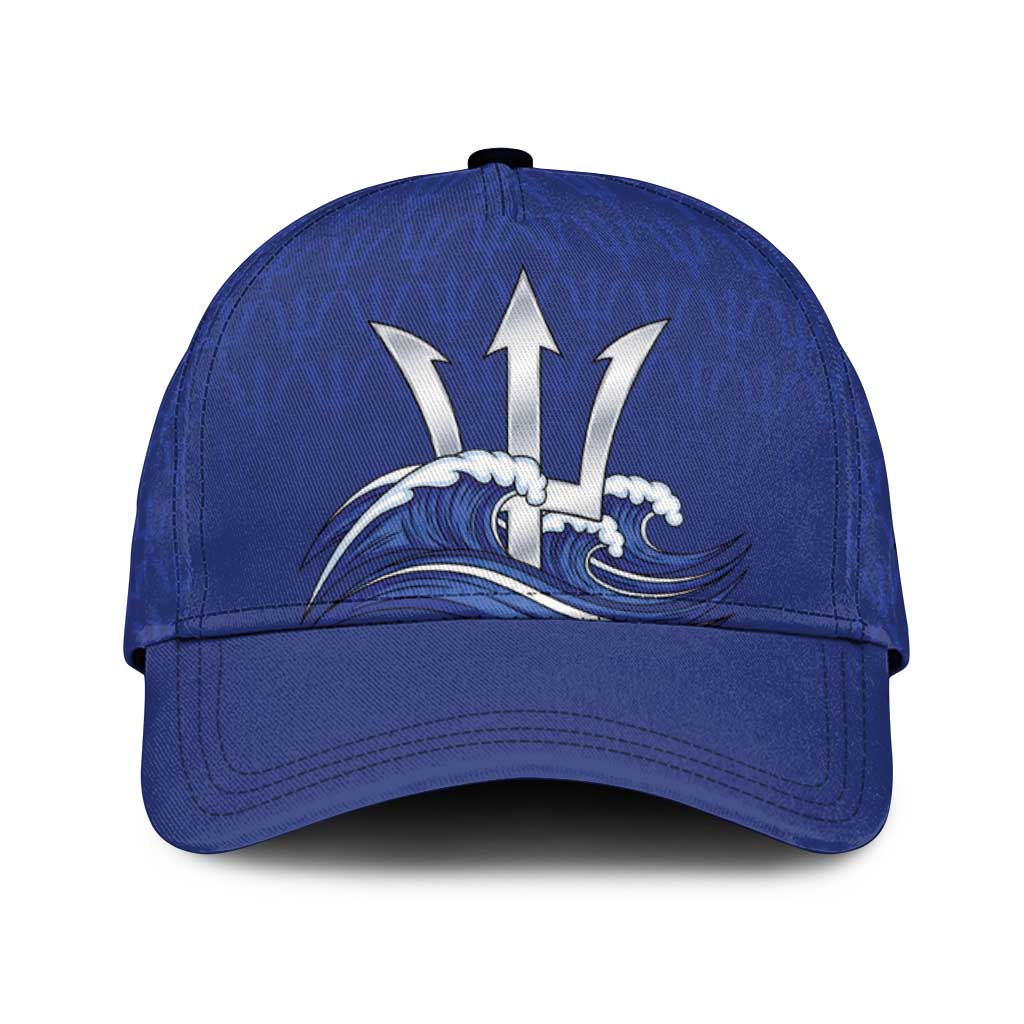 Caribbean Cricket Barbados Custom Classic Cap Trident Champion’s Wave - Wonder Print Shop