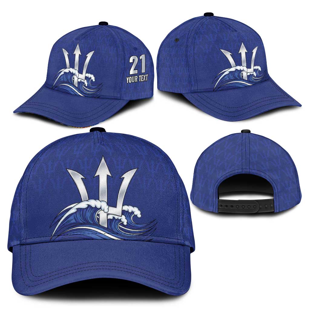 Caribbean Cricket Barbados Custom Classic Cap Trident Champion’s Wave - Wonder Print Shop