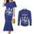 Caribbean Cricket Barbados Custom Couples Matching Mermaid Dress and Long Sleeve Button Shirt Trident Champion’s Wave - Wonder Print Shop