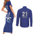 Caribbean Cricket Barbados Custom Couples Matching Short Sleeve Bodycon Dress and Long Sleeve Button Shirt Trident Champion’s Wave - Wonder Print Shop