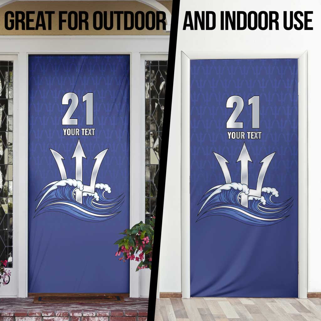 Caribbean Cricket Barbados Custom Door Cover Trident Champion’s Wave - Wonder Print Shop