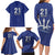 Caribbean Cricket Barbados Custom Family Matching Long Sleeve Bodycon Dress and Hawaiian Shirt Trident Champion’s Wave - Wonder Print Shop