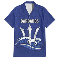 Caribbean Cricket Barbados Custom Family Matching Long Sleeve Bodycon Dress and Hawaiian Shirt Trident Champion’s Wave - Wonder Print Shop
