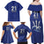 Caribbean Cricket Barbados Custom Family Matching Off Shoulder Maxi Dress and Hawaiian Shirt Trident Champion’s Wave - Wonder Print Shop