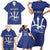 Caribbean Cricket Barbados Custom Family Matching Short Sleeve Bodycon Dress and Hawaiian Shirt Trident Champion’s Wave - Wonder Print Shop