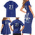 Caribbean Cricket Barbados Custom Family Matching Short Sleeve Bodycon Dress and Hawaiian Shirt Trident Champion’s Wave - Wonder Print Shop