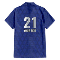 Caribbean Cricket Barbados Custom Family Matching Short Sleeve Bodycon Dress and Hawaiian Shirt Trident Champion’s Wave - Wonder Print Shop