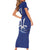 Caribbean Cricket Barbados Custom Family Matching Short Sleeve Bodycon Dress and Hawaiian Shirt Trident Champion’s Wave - Wonder Print Shop