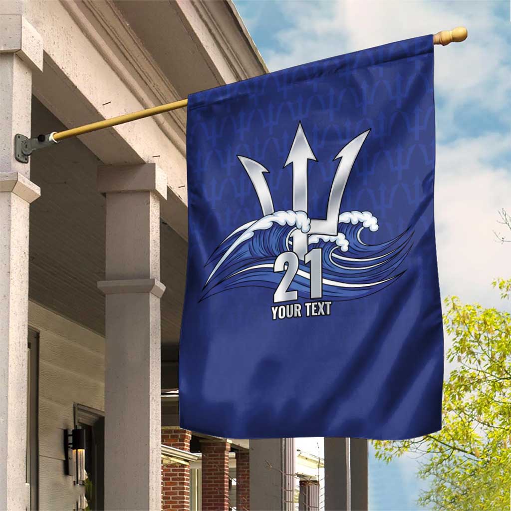 Caribbean Cricket Barbados Custom Garden Flag Trident Champion’s Wave - Wonder Print Shop