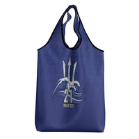 Caribbean Cricket Barbados Custom Grocery Bag Trident Champion’s Wave - Wonder Print Shop