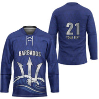 Caribbean Cricket Barbados Custom Hockey Jersey Trident Champion’s Wave - Wonder Print Shop