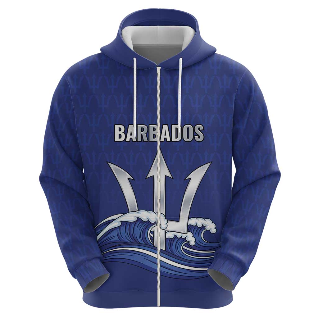 Caribbean Cricket Barbados Custom Hoodie Trident Champion’s Wave - Wonder Print Shop