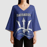Caribbean Cricket Barbados Custom Kimono Sleeve Blouse Trident Champion’s Wave - Wonder Print Shop