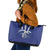 Caribbean Cricket Barbados Custom Leather Tote Bag Trident Champion’s Wave - Wonder Print Shop