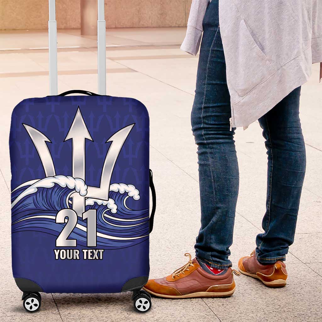 Caribbean Cricket Barbados Custom Luggage Cover Trident Champion’s Wave - Wonder Print Shop