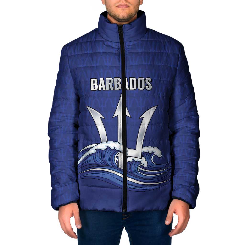 Caribbean Cricket Barbados Custom Padded Jacket Trident Champion’s Wave - Wonder Print Shop