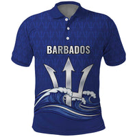 Caribbean Cricket Barbados Custom Polo Shirt Trident Champion’s Wave - Wonder Print Shop