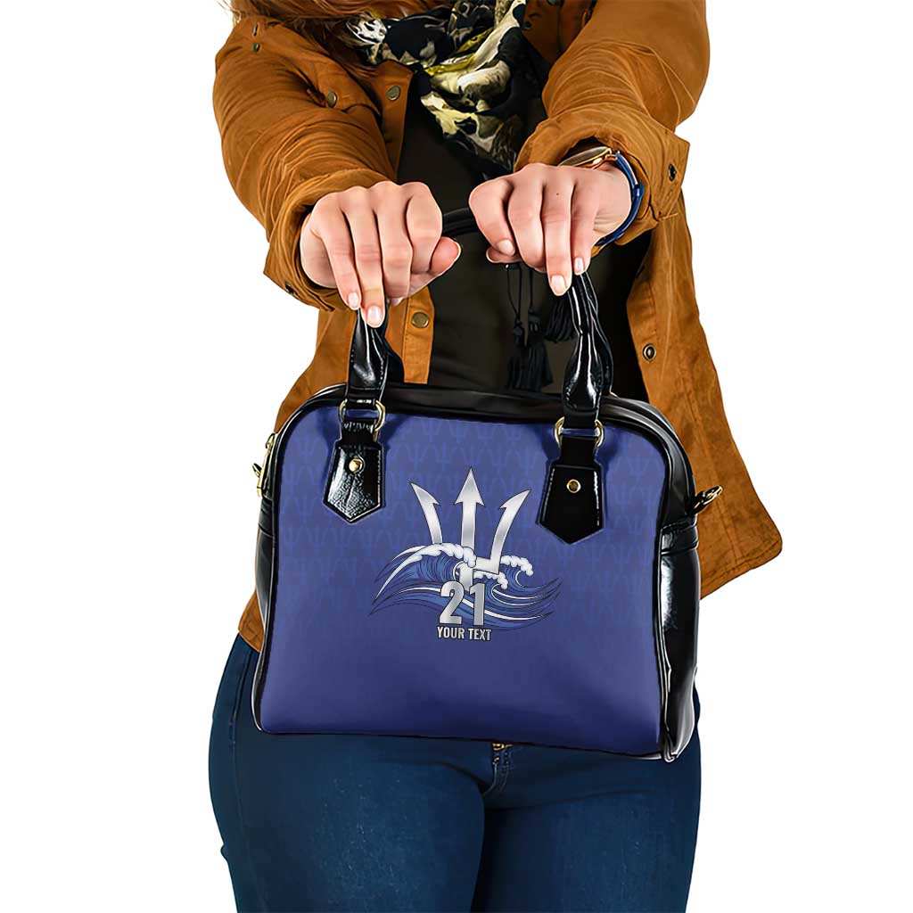 Caribbean Cricket Barbados Custom Shoulder Handbag Trident Champion’s Wave - Wonder Print Shop