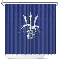 Caribbean Cricket Barbados Custom Shower Curtain Trident Champion’s Wave - Wonder Print Shop