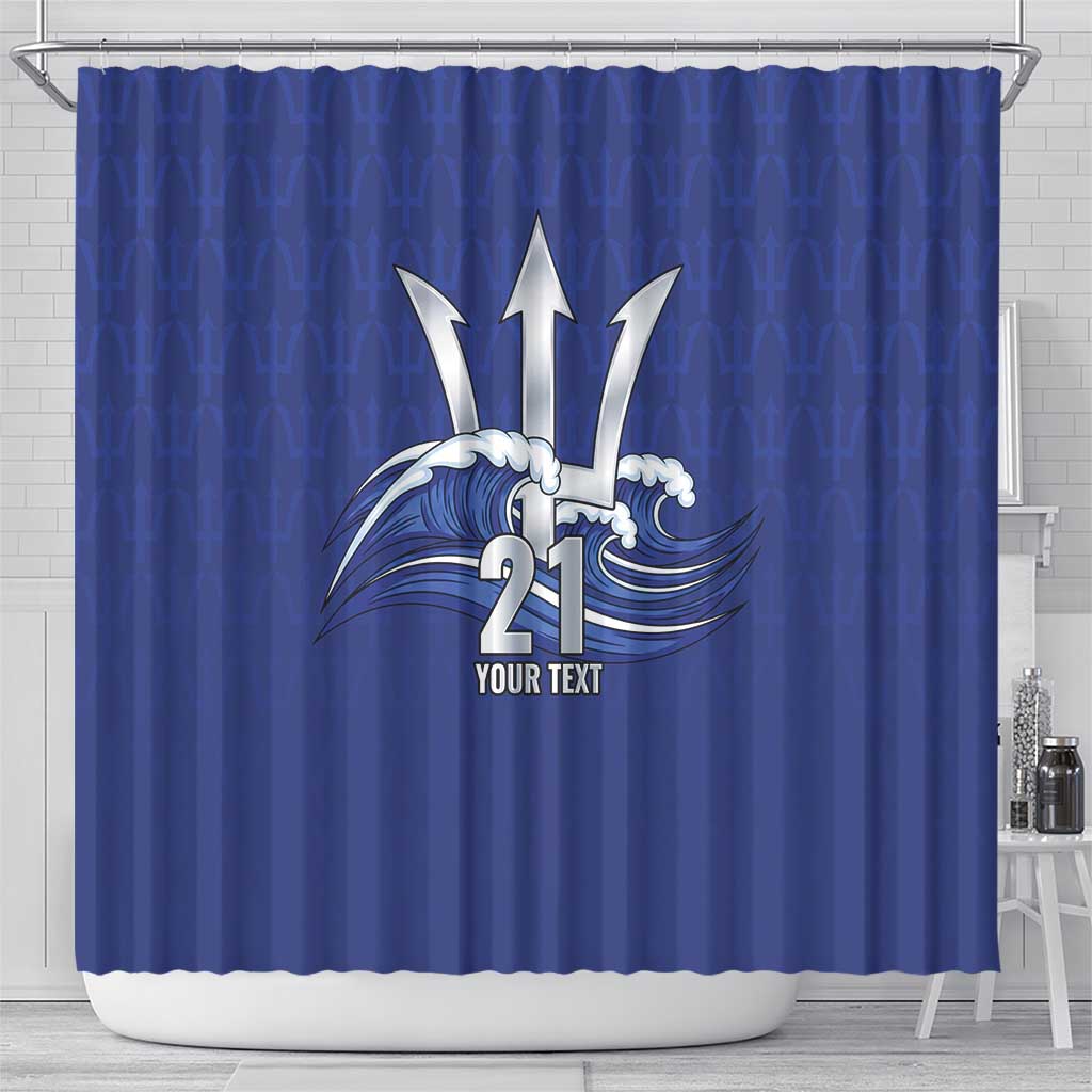 Caribbean Cricket Barbados Custom Shower Curtain Trident Champion’s Wave - Wonder Print Shop