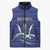 Caribbean Cricket Barbados Custom Sleeveless Puffer Jacket Trident Champion’s Wave - Wonder Print Shop