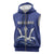 Caribbean Cricket Barbados Custom Sleeveless Zip Hoodie Trident Champion’s Wave - Wonder Print Shop
