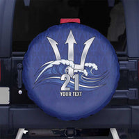 Caribbean Cricket Barbados Custom Spare Tire Cover Trident Champion’s Wave - Wonder Print Shop