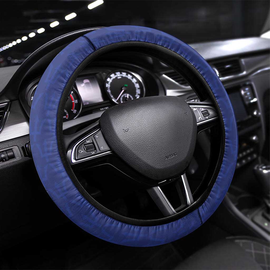 Caribbean Cricket Barbados Steering Wheel Cover Trident Champion’s Wave - Wonder Print Shop
