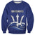 Caribbean Cricket Barbados Custom Sweatshirt Trident Champion’s Wave - Wonder Print Shop