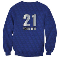 Caribbean Cricket Barbados Custom Sweatshirt Trident Champion’s Wave - Wonder Print Shop